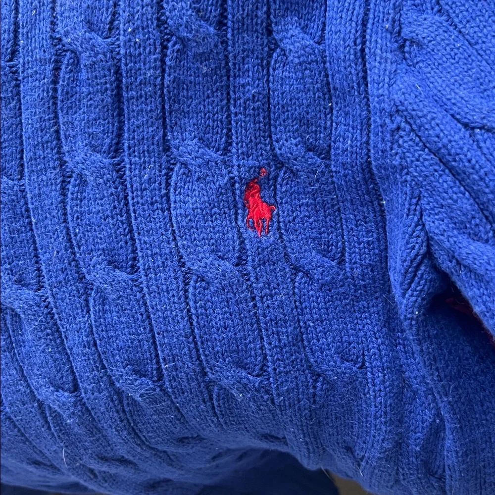 Polo Ralph Lauren boys quarter zip cable knit - Picture 4 of 4